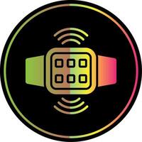 Connection Glyph Due Color Icon Design vector