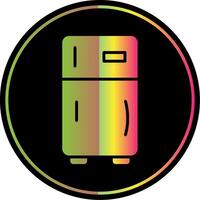 Refrigerator Glyph Due Color Icon Design vector