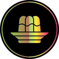 Jelly Glyph Due Color Icon Design vector