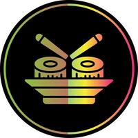 Sushi Glyph Due Color Icon Design vector