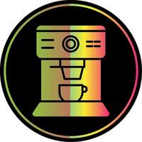 Coffee Machine Glyph Due Color Icon Design vector