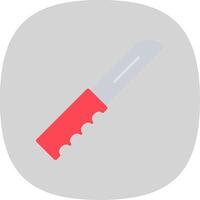 Pocket Knife Flat Curve Icon Design vector