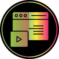 Web Glyph Due Color Icon Design vector