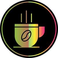Coffee Cup Glyph Due Color Icon Design vector