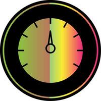 Speed Test Glyph Due Color Icon Design vector