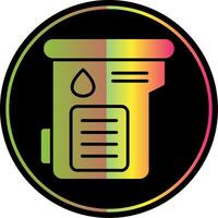 Cartridge Glyph Due Color Icon Design vector