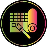 Cutting Mat Glyph Due Color Icon Design vector