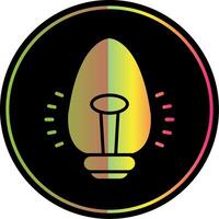 Light Bulb Glyph Due Color Icon Design vector