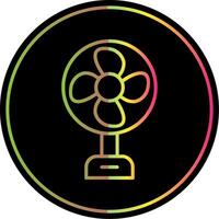 Fan Line Gradient Due Color Icon Design vector