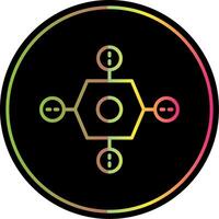 Drone Line Gradient Due Color Icon Design vector