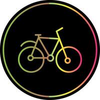 Bicycle Line Gradient Due Color Icon Design vector