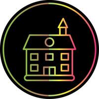 Private Guest House Line Gradient Due Color Icon Design vector