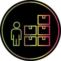 Control Line Gradient Due Color Icon Design vector