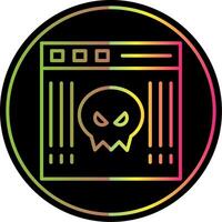 Malware Line Gradient Due Color Icon Design vector