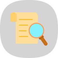 Research Report Flat Curve Icon Design vector
