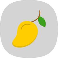 Mango Flat Curve Icon Design vector