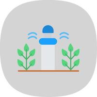 Smart Spraying Flat Curve Icon Design vector