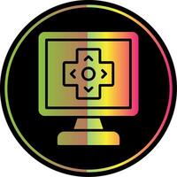 Gaming Glyph Due Color Icon Design vector