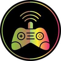 Gamer Glyph Due Color Icon Design vector