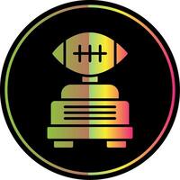 Football Glyph Due Color Icon Design vector