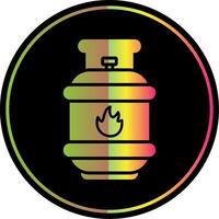 Gas Glyph Due Color Icon Design vector