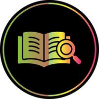 Book Glyph Due Color Icon Design vector