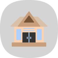 House Flat Curve Icon Design vector