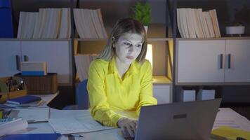 Woman working on architectural project. video