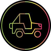 Jeep Line Gradient Due Color Icon Design vector