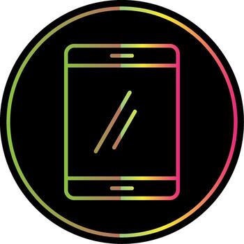 Smartphone Line Gradient Due Color Icon Design vector