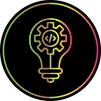 Idea Line Gradient Due Color Icon Design vector