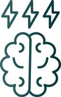 Brainstorm Line Gradient Icon vector