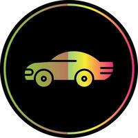 Car Glyph Due Color Icon Design vector