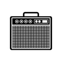 Amplifier illustrated on white background vector