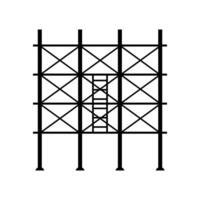 Scaffolding illustrated on white background vector