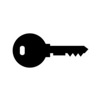 House key illustrated on white background vector