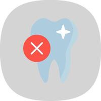 Rejected Flat Curve Icon Design vector