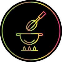 Cooking Line Gradient Due Color Icon Design vector