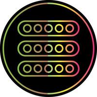 Led Light Line Gradient Due Color Icon Design vector