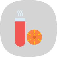 Heating Flat Curve Icon Design vector
