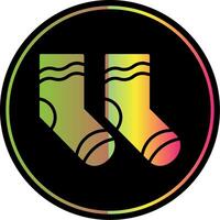 Socks Glyph Due Color Icon Design vector