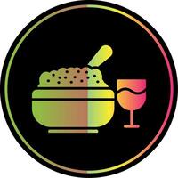 Iftar Glyph Due Color Icon Design vector