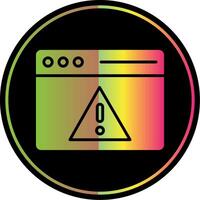 Access Denied Glyph Due Color Icon Design vector