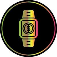 Payment Glyph Due Color Icon Design vector