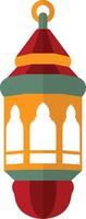 Ramadhan Kareem Lantern Decoration. Isolated Icon in Flat Design vector