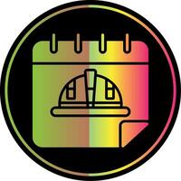 Labour Day Glyph Due Color Icon Design vector