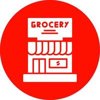 Grocery Store Multi Color Circle Icon vector