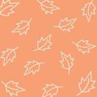 Outline drawing autumn leaves Abstract background texture design concept in trendy soft shades Isolate EPS Pattern, backdrop, wrapping or wallpaper, posters, banner, brochures or web, price tag, label vector