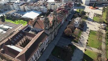 Fly Above City of Braga Portugal video