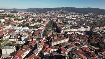 vlieg bovenstaand stad van braga Portugal video